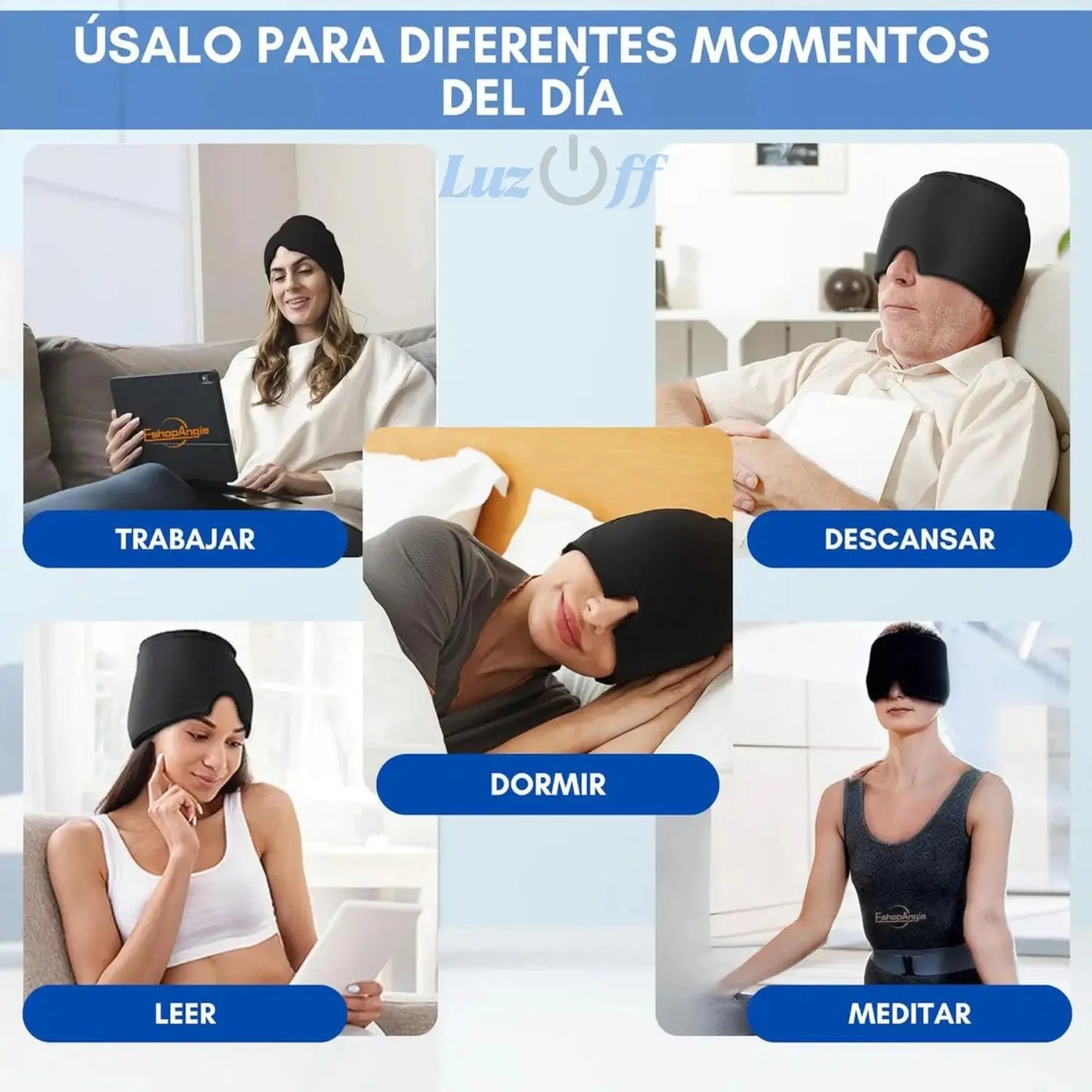 LuzOff - Gorro anti-migraña frio calor