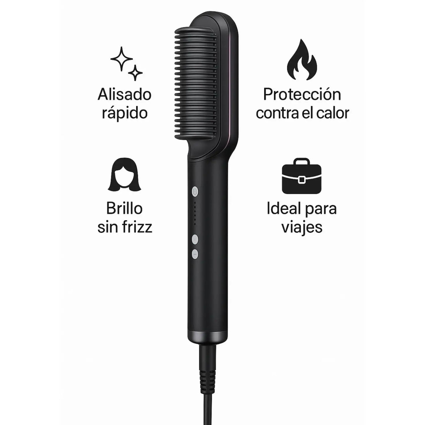 Suaviza – Cabello más liso, suave y manejable- Cepillo Alisador